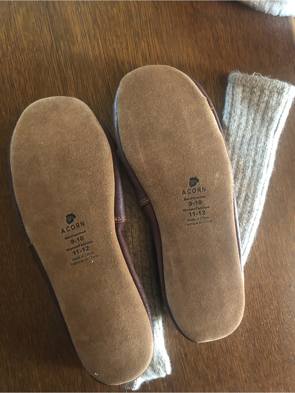 Acorn Original Slipper Sock in Ragg Wool Color